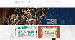 Desktop Screenshot of fondazionepromusica.it