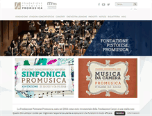 Tablet Screenshot of fondazionepromusica.it